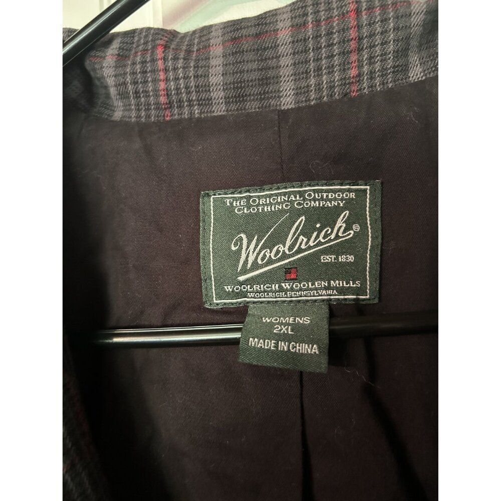 Woolrich Women's XL Plaid Blazer Jacket. Made In China - Picture 2 of 7